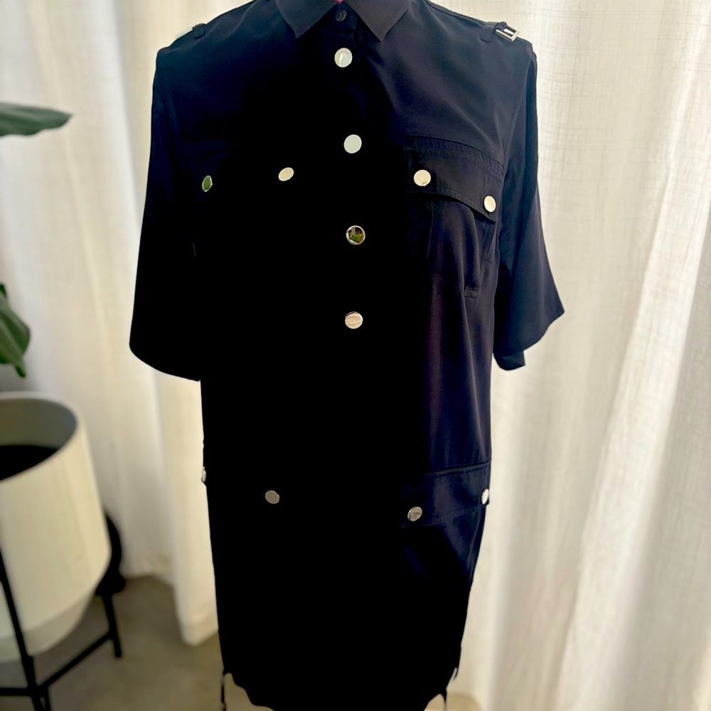 Dolce and Gabbana silk shirt dress